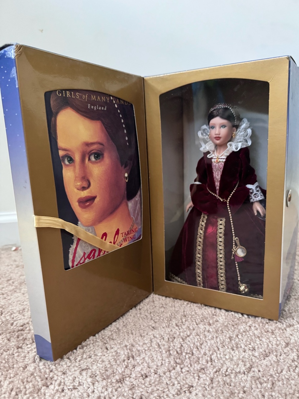 'Isabel' American Girl Collector Doll in Burgundy Dress